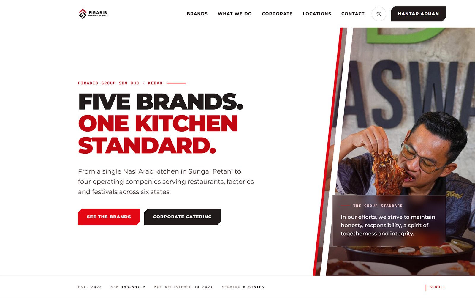 Firabib Group Sdn Bhd corporate website homepage